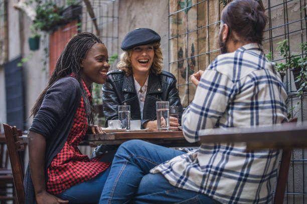 istock Friends relaxing in coffee shop 1126872502