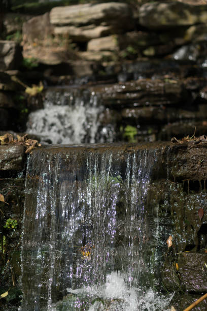 small waterfall in the creek - fotografia de stock