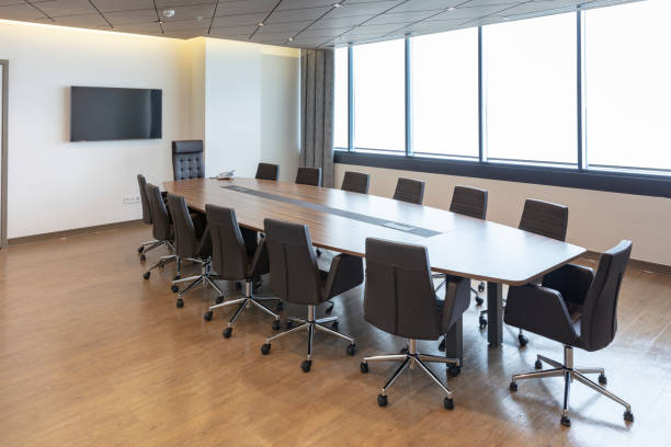 istock Interior of modern meeting room 1126873727