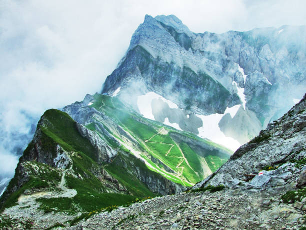 istock Landscape and environment of Alpstein mountain range 1126875634