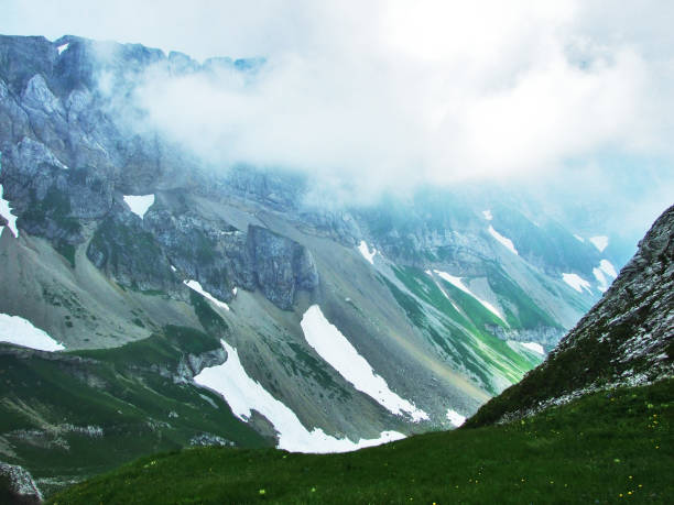 istock Landscape and environment of Alpstein mountain range 1126875650