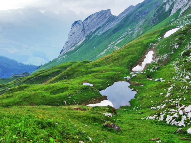 istock Landscape and environment of Alpstein mountain range 1126875859