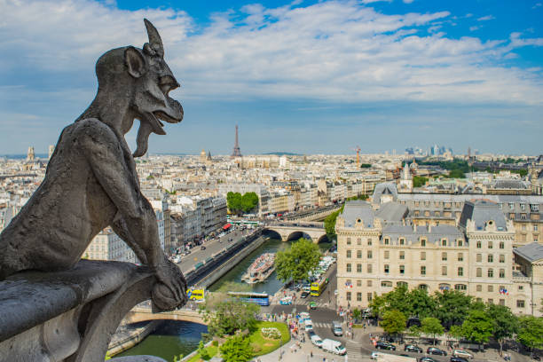 istock Paris overview from the top of Notre Dame 1126877378