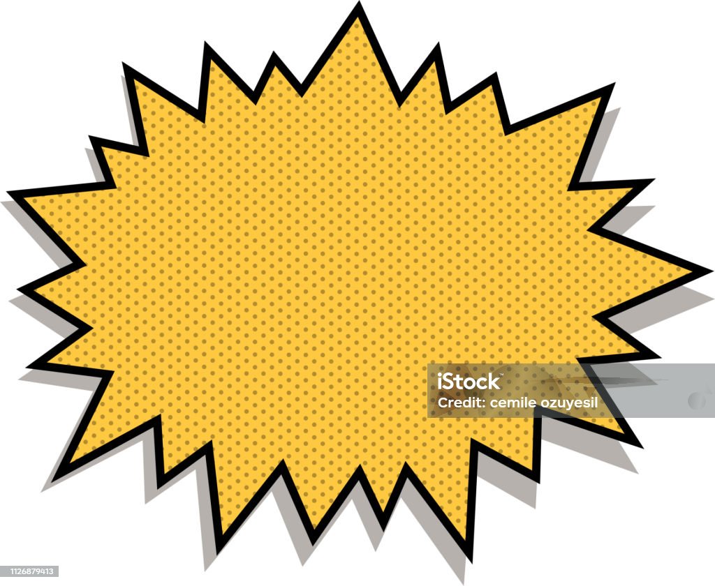 Exploding Plus Sign Blank Exploding Sign Stock Illustration - Download Image Now - Speech ...