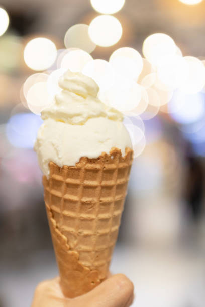 istock Crispy cone of a miky ice cream. 1126880526