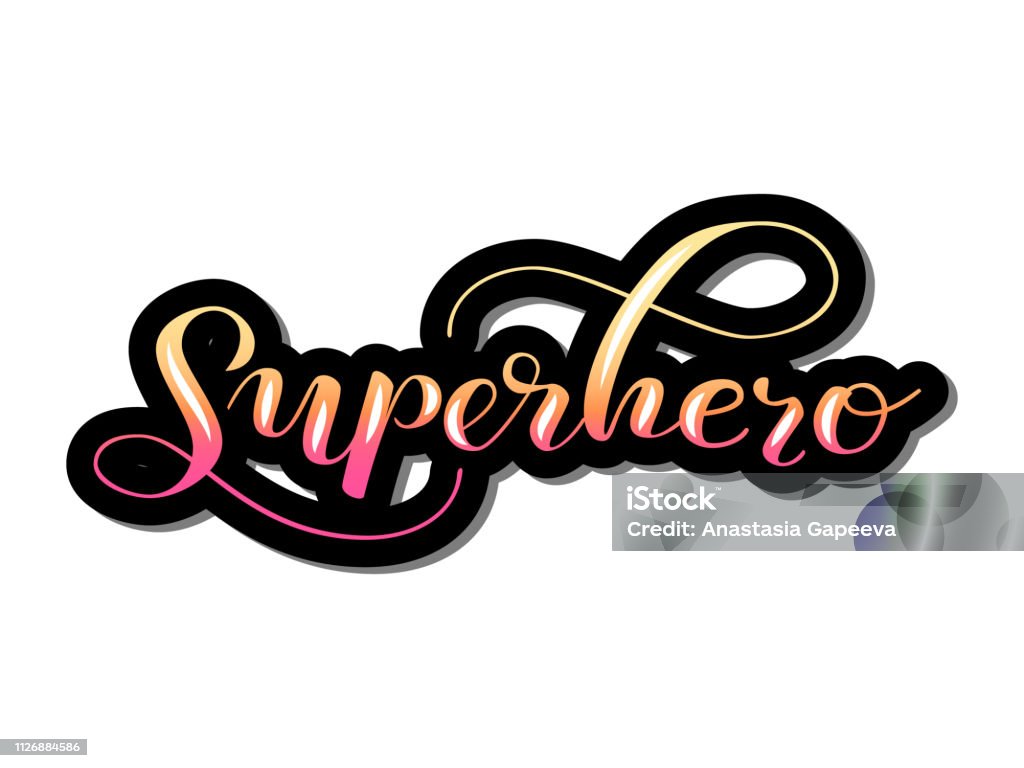 Superhero Lettering R Superhero Lettering For Clothes Poster Or Postcard Vector Illustration ...