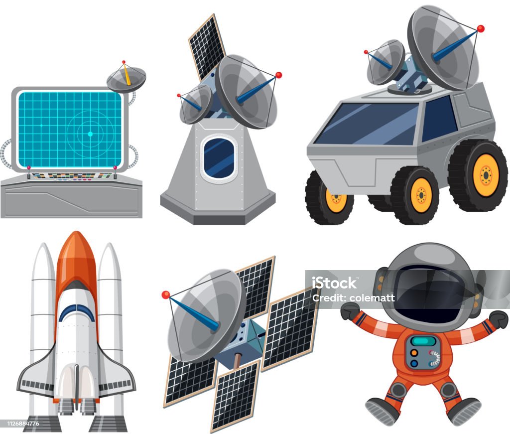 Space Element Vector Set Of Space Element Stock Illustration - Download Image Now - Abstract ...