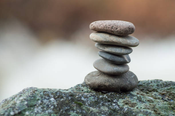 istock stone balance on rock in border river 1126886077