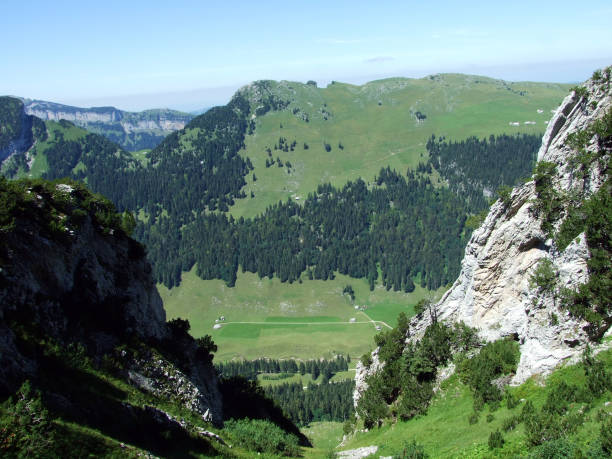istock Idyllic panorama of the Alpstein mountain range 1126887303