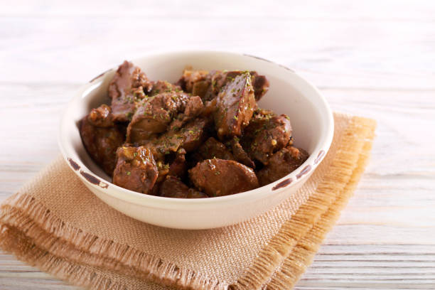 istock Chicken liver stew in a bowl 1126888033