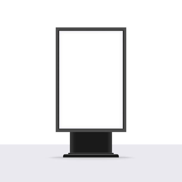 leere im freien lightbox vorlage - gewerbliches schild stock-grafiken, -clipart, -cartoons und -symbole