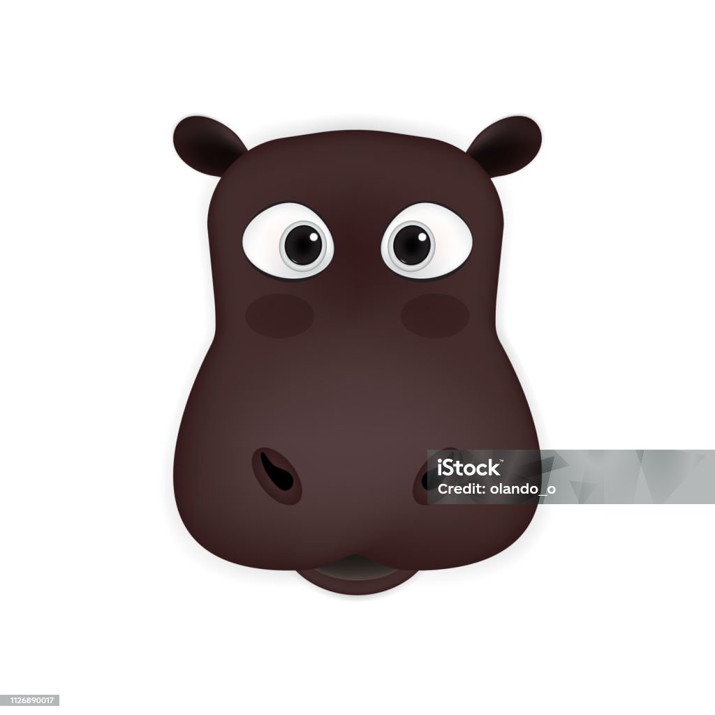 Hippo Head Cartoon Vector Stock Illustration - Download Image Now -  Abstract, Africa, Animal - iStock