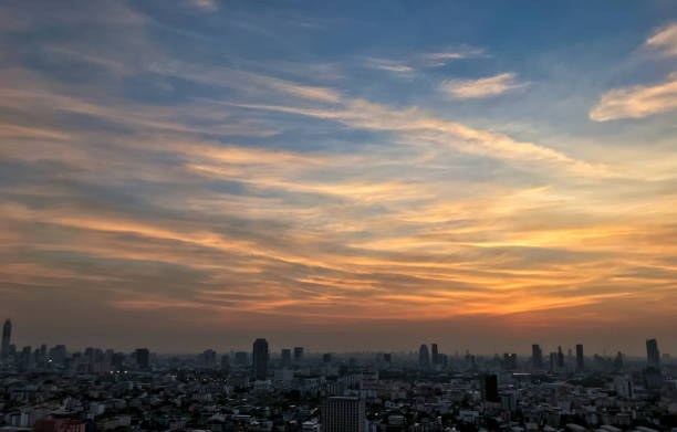 istock Twilight sky in the city, Nice day. 1126891390