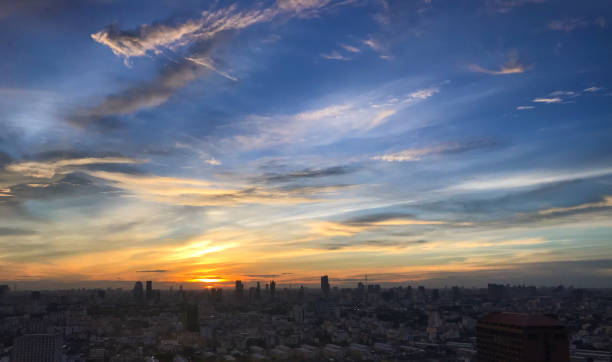istock Twilight sky in the city, Nice day. 1126891522