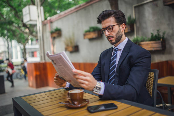 istock Businessman in cafe 1126891591