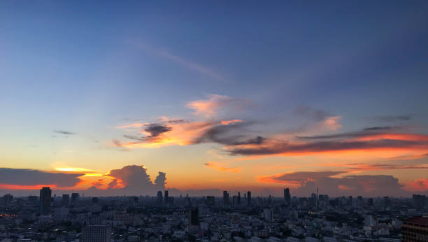 istock Twilight sky in the city, Nice day. 1126894513