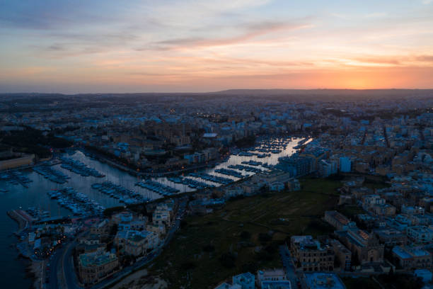istock Msida Marina, Guardamangia, Malta, Drone Aerial Photo 1126898976