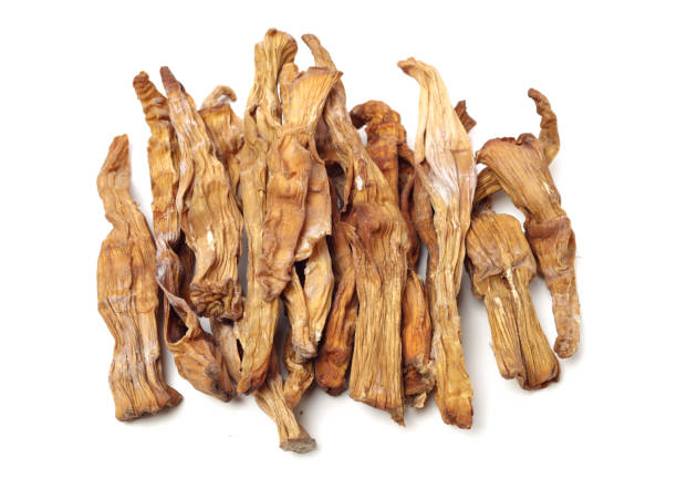 istock Separated on white background of dried bamboo shoots 1126904900