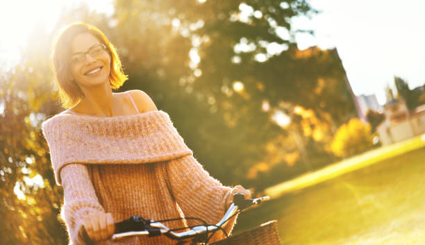 istock Pedaling towards happiness. 1126905031