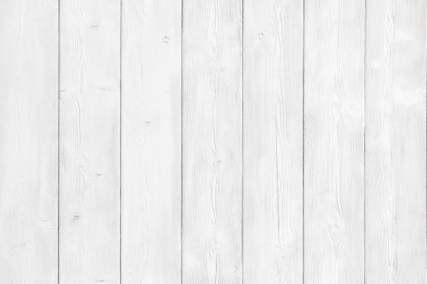Image of bumpy wooden wall background painted white paint stock photo