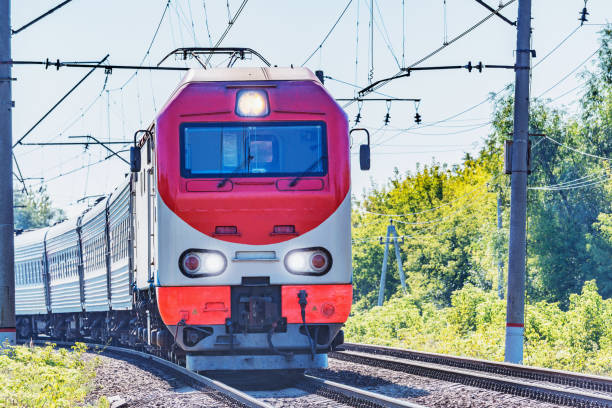 istock Passenger train moves to Moscow 1126917753