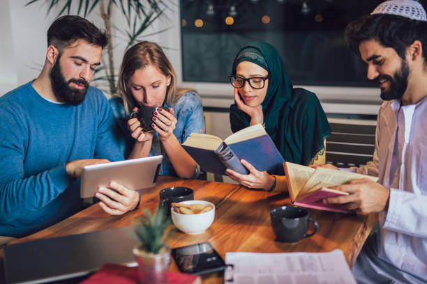 istock Group of students study at home. Learning and preparing for university exam. 1126918006