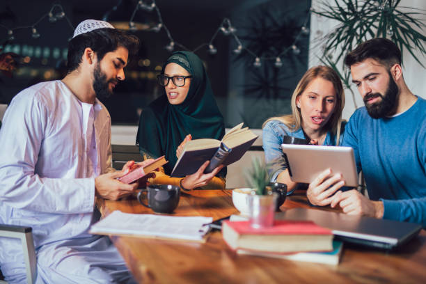 istock Group of students study at home. Learning and preparing for university exam. 1126918056