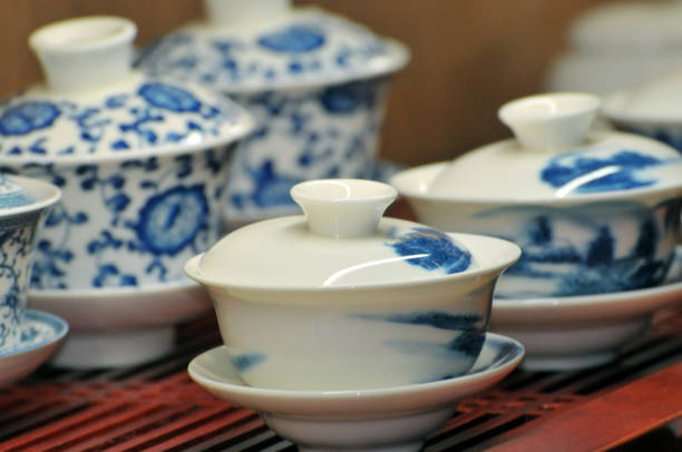 Chinese set of tea pots