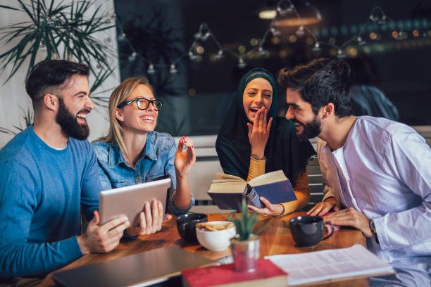 istock Group of students study at home. Learning and preparing for university exam. 1126922871