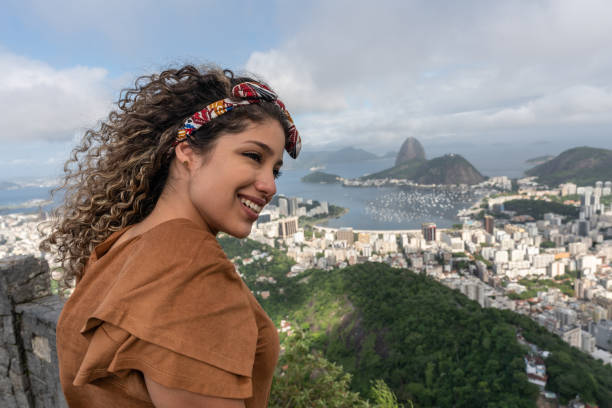 istock Beautiful woman sightseeing in Rio de Janeiro 1126924508