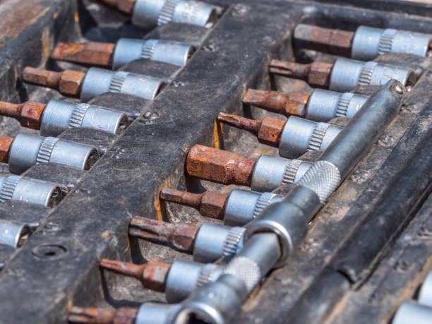 istock Set of ratchet sockets 1126928320