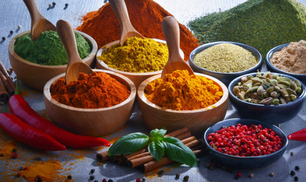 istock Variety of spices on kitchen table 1126929040