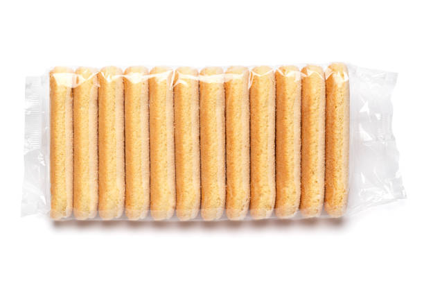 istock Traditional Italian Savoiardi ladyfingers Biscuits on White Background 1126929220