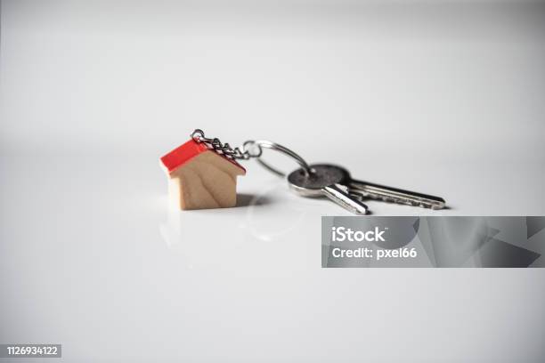 Home Front Door Key Stock Photo - Download Image Now - Key, Apartment, Business