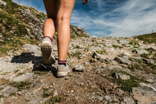 istock Young fitted woman hiking 1126935195