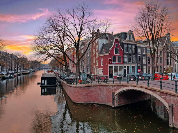 istock City scenic from Amsterdam in the Netherlands at sunset 1126939237