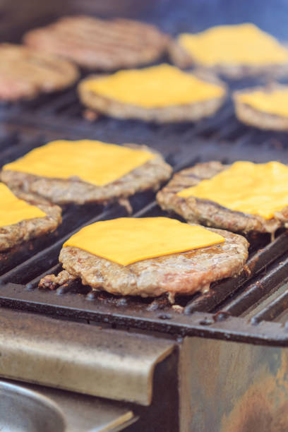 istock Cheese cutlets are grilled. Fast food 1126946032