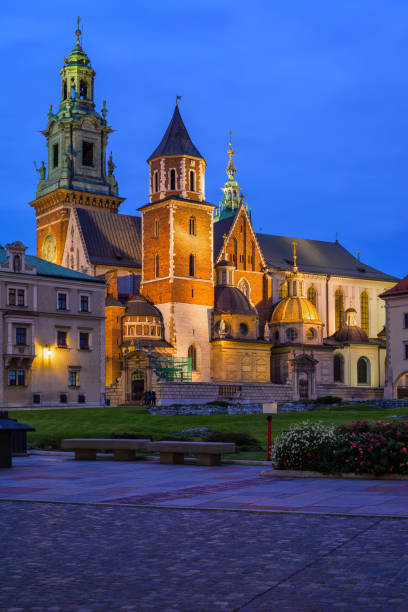 istock Wawel Cathedral at Night in Krakow 1126947072