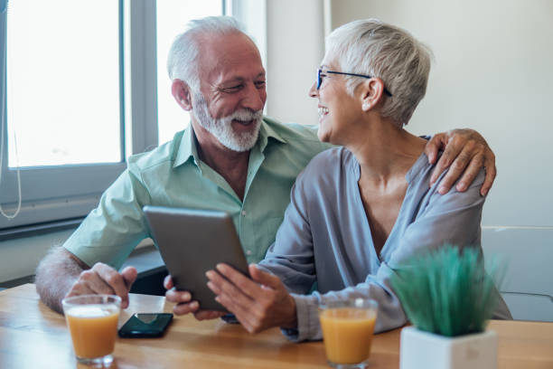 istock Senior couple with digital tablet 1126948494