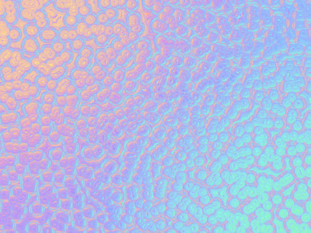 istock Holographic Foil Bubble Soap Sud Abstract Silk Foam Plastic Liquid Glittering Drop Soda Sea Bead Confetti Frozen Prism Pattern Cute Light Blue Teal Mint Gold Orange Green Ombre Colorful Gradient Color Springtime Dreamlike Party Invitation Retro Style 1126951378