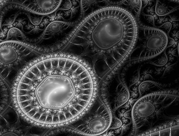 istock Abstract steampunk design, mechanical design, cogwheel engine. Modern fractal mechanical and steampunk background 1126956304