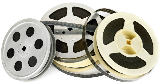 istock Film strip isolated on white background. Retro objects. 1126958095