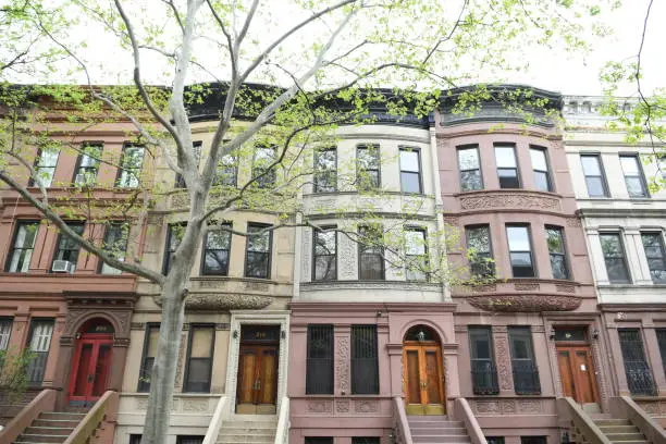 Photo of Harlem street view, New York City, USA