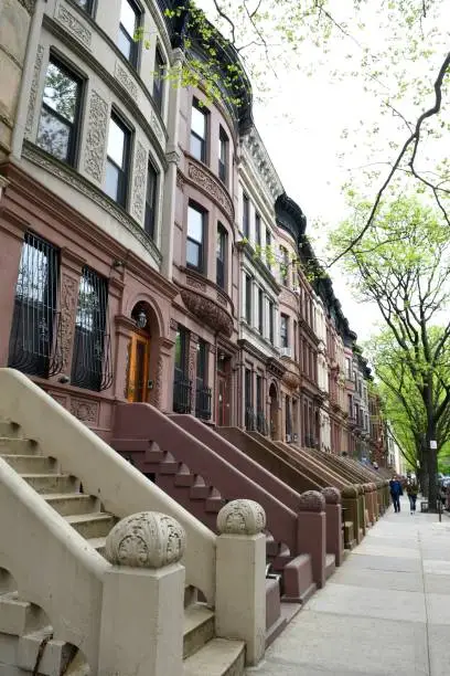 Photo of Harlem street view, New York City, USA