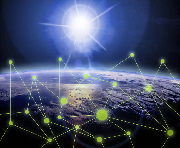 istock global network. communication concept on planet earth, view from space. elements of this image furnished by nasa f 1126963228