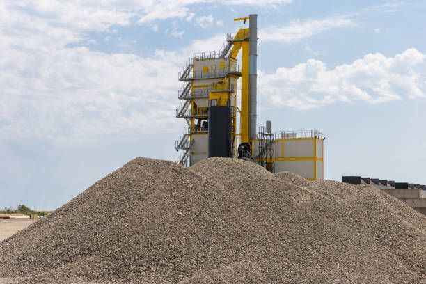 istock Outdoor asphalt mixes station. 1126963807