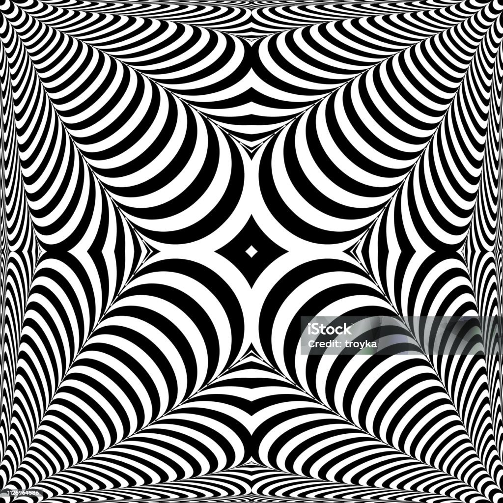 Art Pattern 3d Example Op Art Pattern 3d Illusion Abstract Design Stock Illustration ...