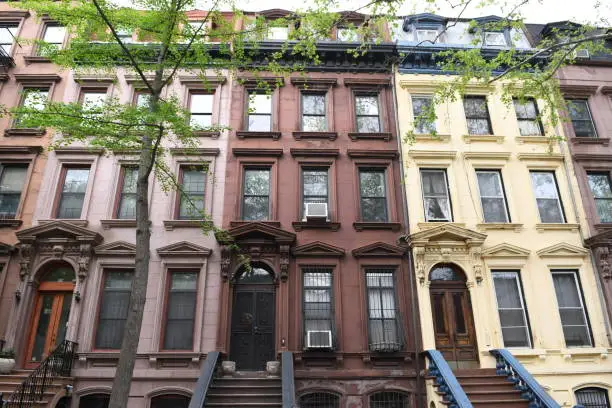 Photo of Harlem street view, New York City, USA