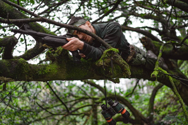 Member of the Revolutionary  in forest