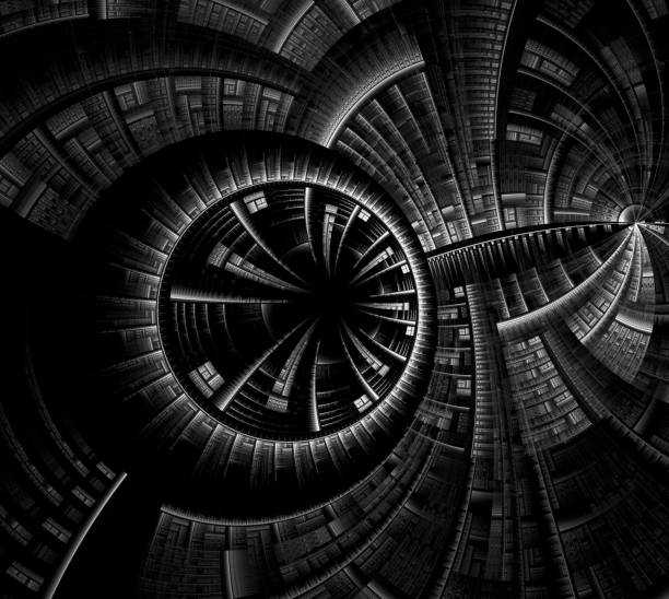 istock Abstract fractal wheel and spokes graphic. 1126981080